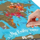 Карта мира Мир в твоих руках (со стирающимся слоем)