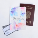 Обложка для паспорта Акварельные бабочки