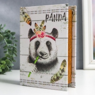 Шкатулка-книга Панда-индеец (18 см)