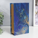 Сейф-книга Синий мрамор с золотом (21 см)