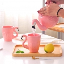 Чайник с кружками Фламинго
