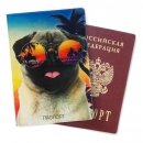 Обложка для паспорта Бульдок в очках