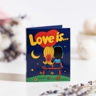Шоколадная мини-открытка Love is...