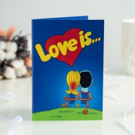 Шоколадная открытка Love is