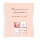 Шоколадная открытка Любимой маме (цветы и кружево)
