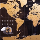 Скретч-карта мира Black